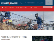 Tablet Screenshot of burnettandhillman.co.uk